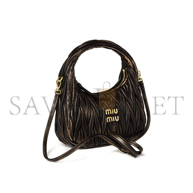 MIU MIU WANDER MATTRESSE SMALL SHOULDER BAG 5BC125 (20*17*6cm)